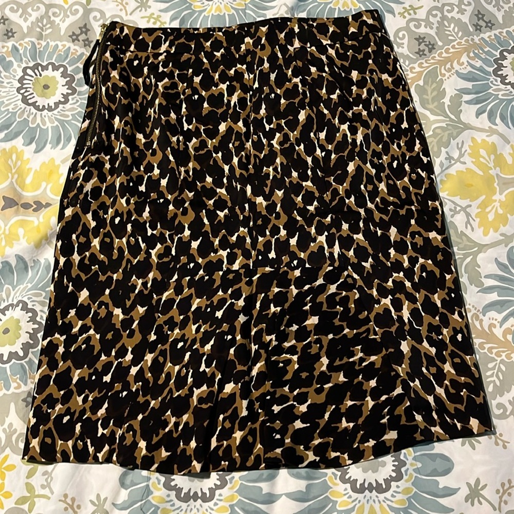 Ann Taylor Leopard Pencil Skirt